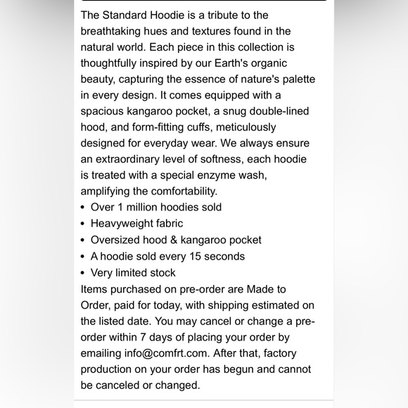 Comfrt The Standard Hoodie - Picture 10 of 11